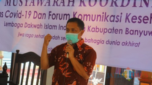 Koordinator Covid -19 RSUD Blambangan, Inti Bawono S.Kep, Ners