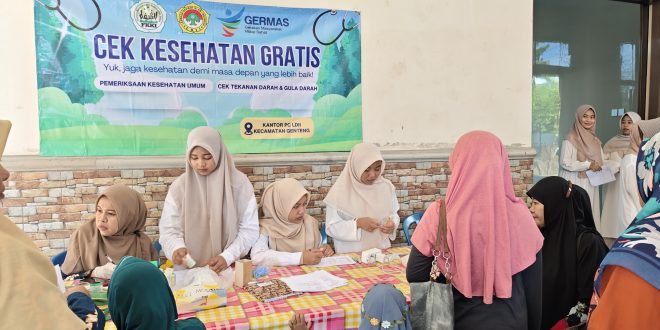 FKKI Kolaborasi dengan PC LDII Genteng Gelar Cek Kesehatan Gratis