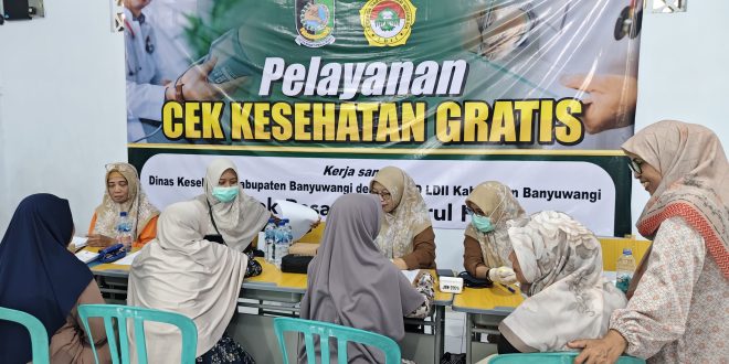 LDII Banyuwangi Gandeng Dinkes Gelar Cek Kesehatan Gratis Serentak, Jaring 1.000 Peserta